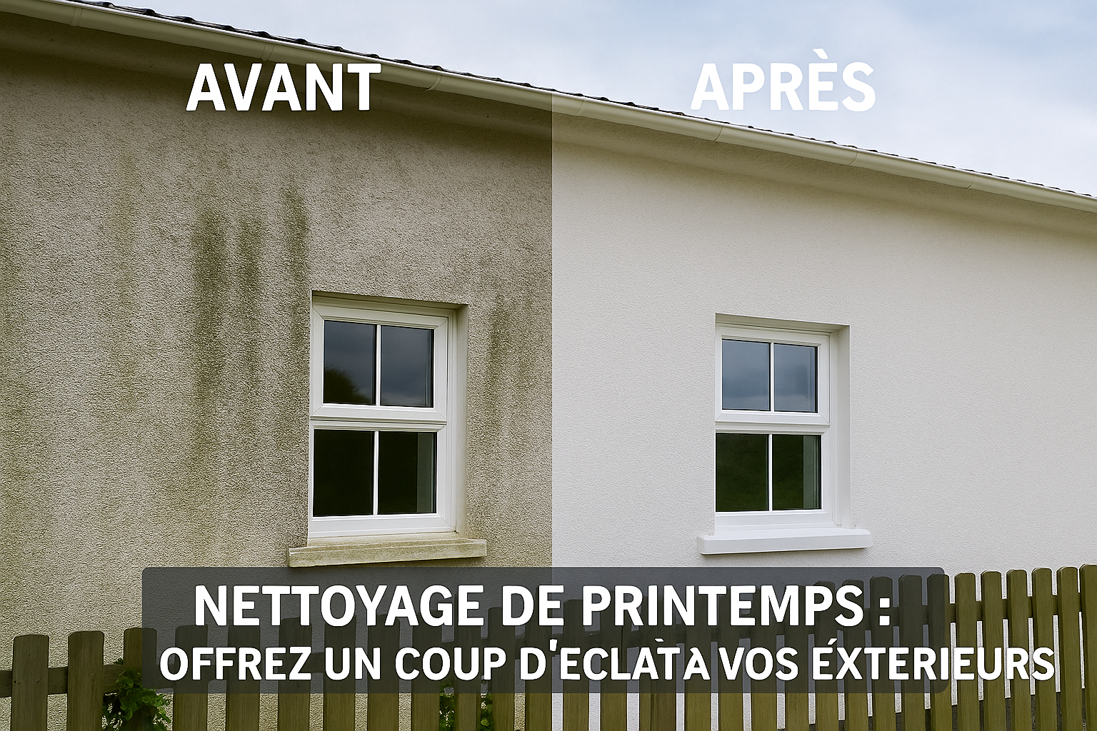 Service Peinture Landes Pays Basque Avant/Après nettoyage de printemps par Peinture 40-64